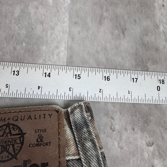 Wrangler Camo Jeans Men's 34x34 Green Mossy Oak Break Up Double Knee Straight - Picture 7 of 8